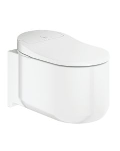 Set vas wc suspendat Grohe Sensia Arena Rimless cu capac si functie de bideu electric,  Hygiene Clean, alb