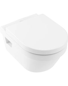 Set vas WC suspendat Villeroy & Boch Omnia Architectura DirectFlush CeramicPlus cu capac inchidere lenta, alb Alpin