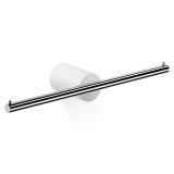 Suport dublu hartie igienica Decor Walther Stone TPH2, 28cm, alb-crom