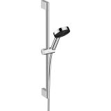 Set de dus Hansgrohe Pulsify Select 105 Relaxation, cu 3 tipuri de jet si bara de 0.65 m, crom