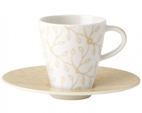 Ceasca si farfuriuta espresso Villeroy & Boch Caffe Club Floral vanille