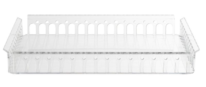 Tava Kartell Piazza design Fabio Novembre, 48x37cm, transparent