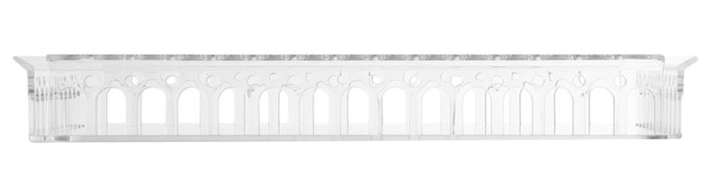 Tava Kartell Piazza design Fabio Novembre, 48x37cm, transparent