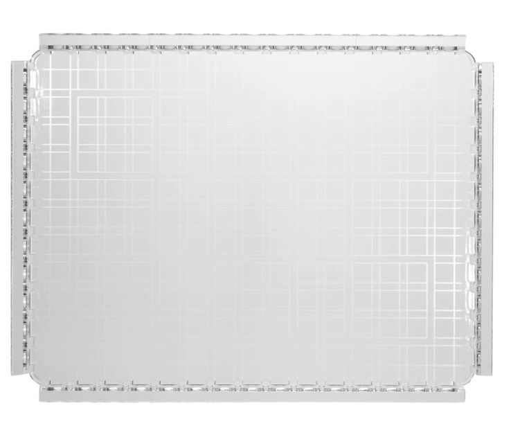 Tava Kartell Piazza design Fabio Novembre, 48x37cm, transparent