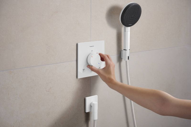 Accesoriu FixFit Hansgrohe Fine E alb mat