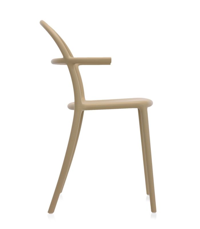 Scaun Kartell Generic C design Philippe Stark, bej mat