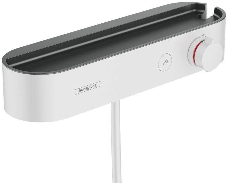Baterie dus termostatata Hansgrohe ShowerTablet Select 400, alb mat