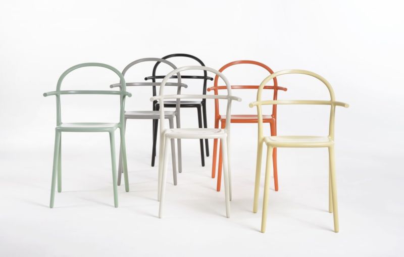 Scaun Kartell Generic C design Philippe Stark, bej mat
