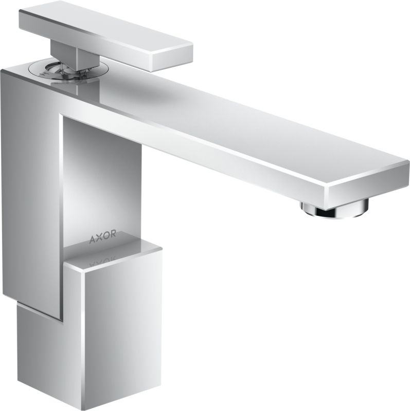 Baterie lavoar Axor Edge 130, ventil push-open, crom