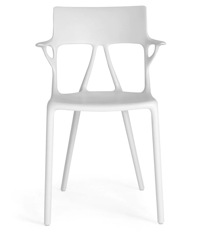 Scaun Kartell A.I. design Philippe Starck, alb