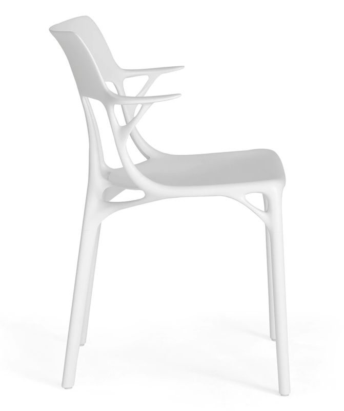Scaun Kartell A.I. design Philippe Starck, alb