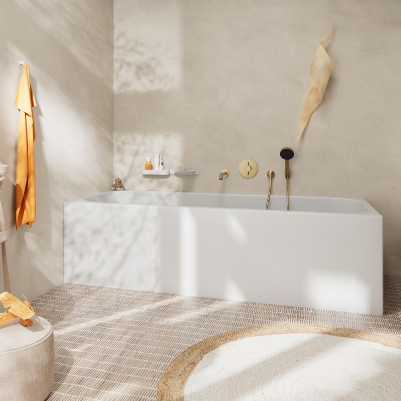 Pipa cada Hansgrohe Tecturis S 19.8cm, bronz periat