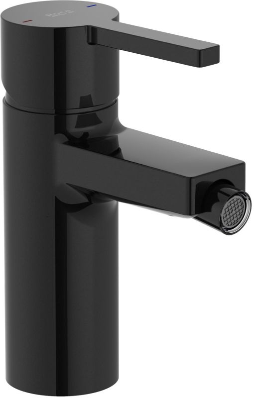 Baterie bideu Roca Naia, ventil pop-up, titanium black