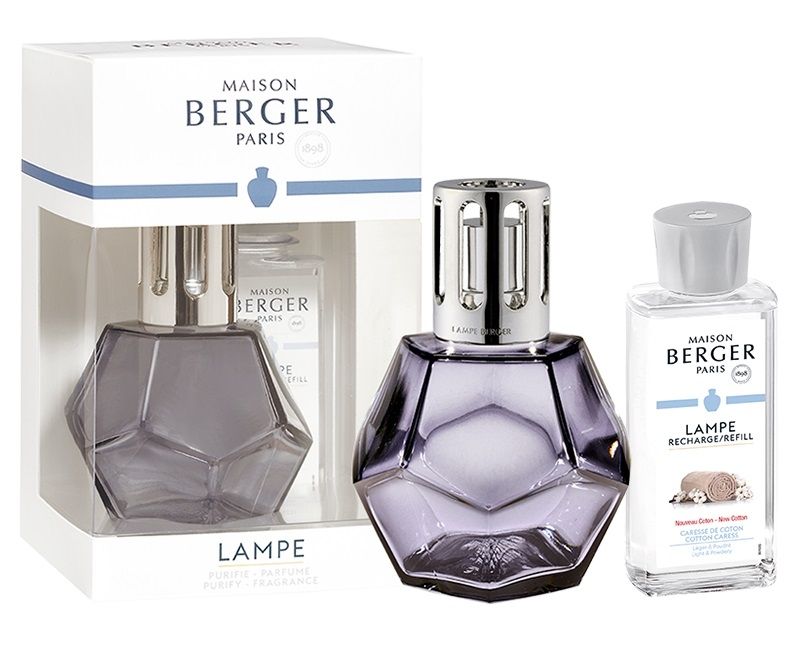 Set Maison Berger lampa catalitica Geometry Reglisse cu parfum Caresse de Coton