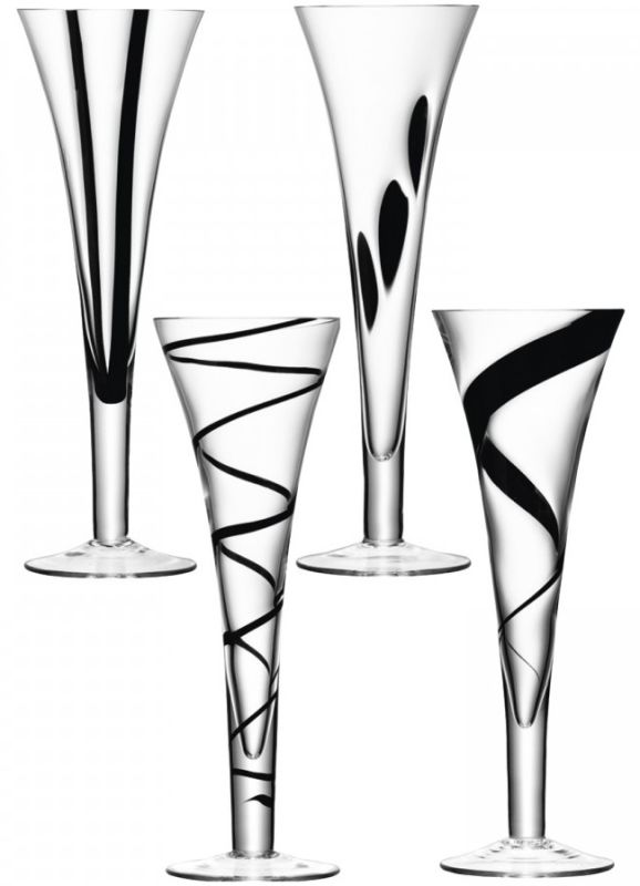 Set 4 pahare sampanie LSA International Jazz 250ml