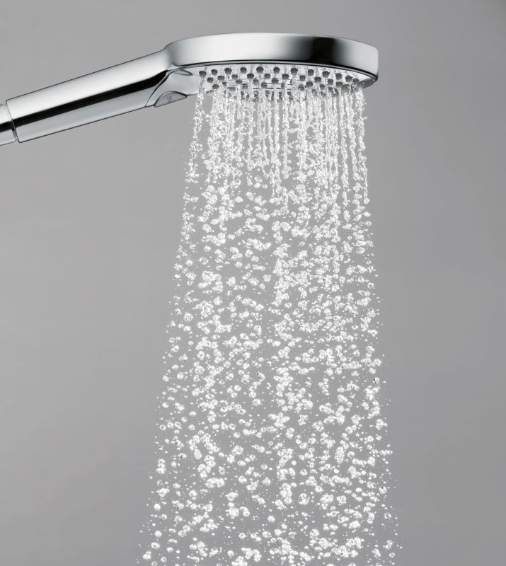 Para de dus Hansgrohe Raindance Select  E120 cu 3 jeturi, white-chrome