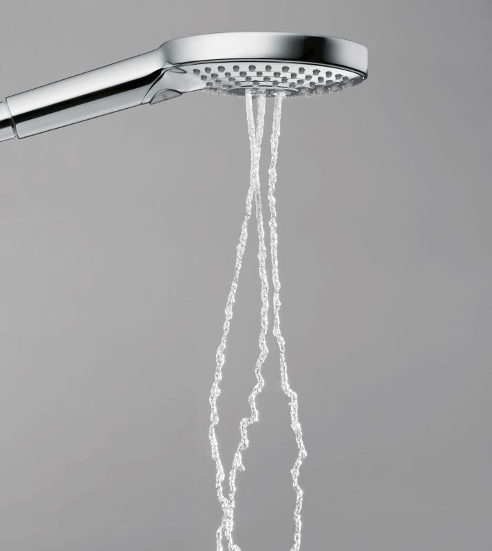 Para de dus Hansgrohe Raindance Select  E120 cu 3 jeturi, white-chrome