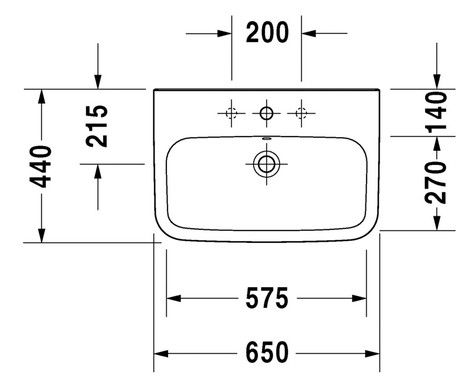Lavoar Duravit DuraStyle 65cm