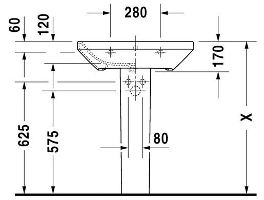 Lavoar Duravit DuraStyle 65cm