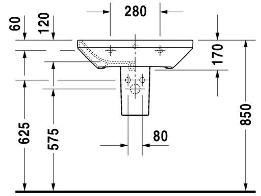 Lavoar Duravit DuraStyle 65cm