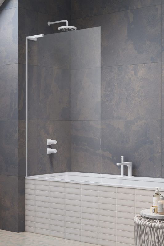 Paravan cada Radaway Modo SL PNJ II, un element fix orientare stanga, 70cm, alb mat
