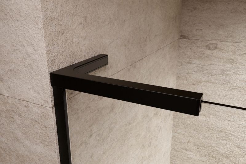 Paravan cada Radaway Modo SL PNJ II, un element fix orientare stanga, 70cm, negru mat