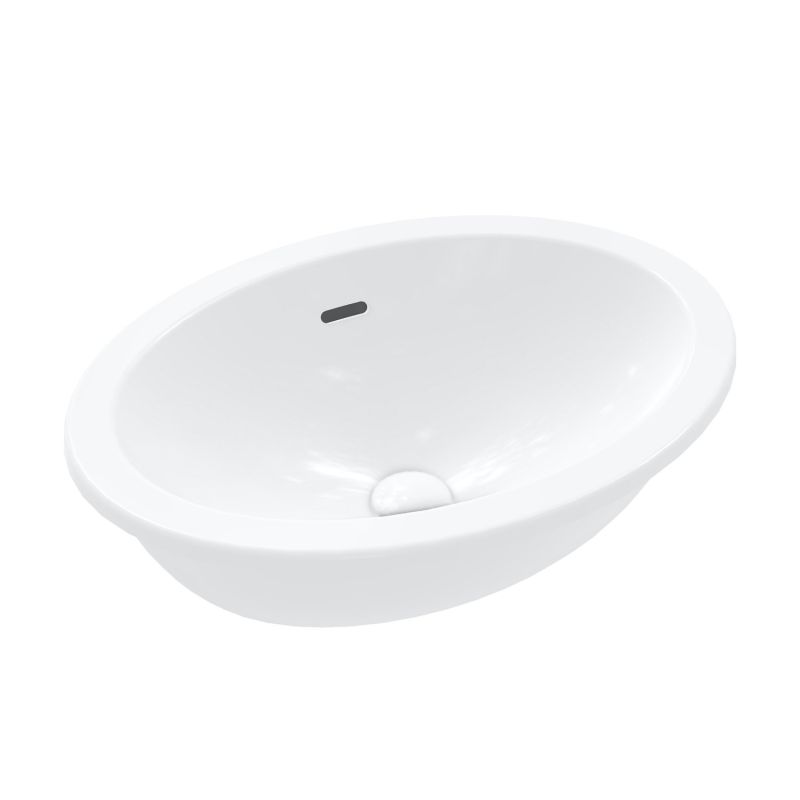 Lavoar oval Villeroy & Boch Loop & Friends 48.5x32.5cm, montare sub blat, Alb Alpin