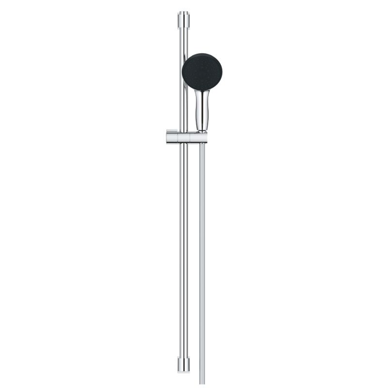 Baterie dus termostatata Grohe Precision Feel cu set de dus Vitalio Start 110 cu bara 90cm, crom
