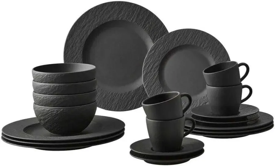 Villeroy＆Boch マニュファクチャーロック 9枚セット 80M391 Set servire Villeroy & Boch Manufacture Rock, 10-4239-7335 | SENSODAYS