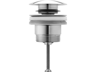 Ventil push-open Duravit pentru lavoare cu preaplin, inox periat