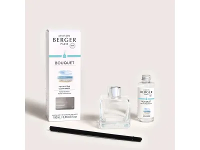 Difuzor parfum camera Maison Berger Ice Cube cu parfum Vent d'Ocean 100ml