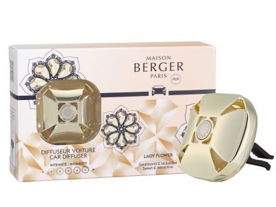 Set odorizant masina Maison Berger Eternity Or + rezerva ceramica Lady Flower