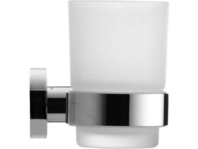 Pahar sticla cu suport Duravit D-Code, prindere pe dreapta
