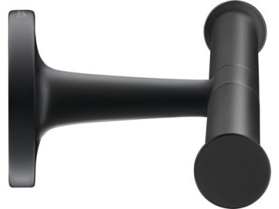 Suport dublu hartie igienica Duravit Starck T, negru mat