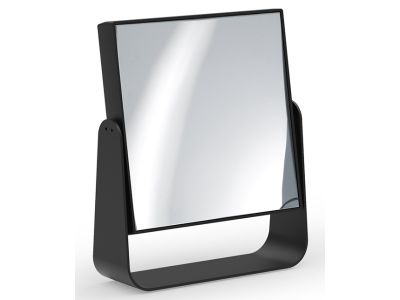 Oglinda cosmetica patrata Decor Walther x5, 19 x 16.5 x 5cm, negru mat