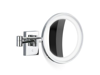 Oglinda cosmetica Decor Walther Cosmetic BS 40 7x, 26cm iluminare LED, montare pe perete, conectare la retea, crom