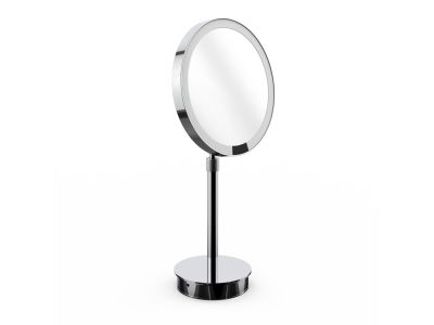 Oglinda cosmetica Decor Walther Just Look Plus SR x5, 21.5cm iluminare LED, operare acumulator, crom