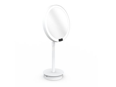 Oglinda cosmetica Decor Walther Just Look Plus SR x5, 21.5cm iluminare LED, operare acumulator, alb