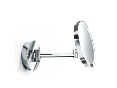 Oglinda cosmetica Decor Walther Just Look Plus WR x7, 21.5cm iluminare LED, montare pe perete, operare acumulator, crom