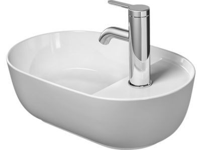 Lavoar tip bol Duravit Luv 42x27cm, fara preaplin, montare pe blat