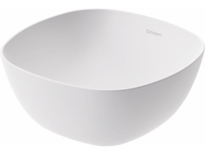 Lavoar tip bol Duravit Aurena 35cm, HygieneGlaze Plus, include capac ceramic, alb mat