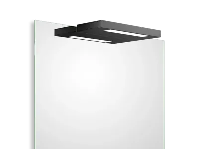 Aplica clip-on pentru oglinda Decor Walther Slim 1-N LED 7.8W, 24cm, IP44, negru mat