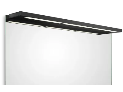 Aplica clip-on pentru oglinda Decor Walther Slim 1-N LED 41.2W, 80cm, IP44, negru mat