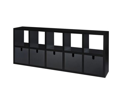 Biblioteca Kartell Polvara design Giulio Polvara, 196x80.5x35.5cm, negru