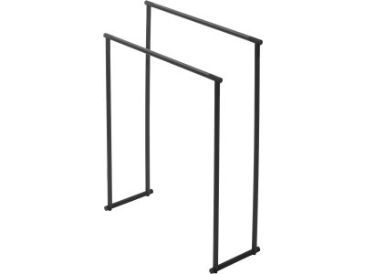 Suport prosop dublu Decor Walther Club HAK1 de podea, 87x70x25cm, negru mat