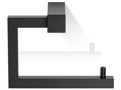 Suport hartie igienica Decor Walther Corner, negru mat