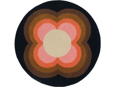 Covor Orla Kiely Sunflower, diametru 150cm, 60005 roz