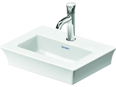 Lavoar Duravit White Tulip 45cm, fara preaplin, montare pe mobilier, ventil ceramic, alb