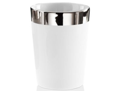Pahar suport Decor Walther Porzellan BE 50, h 10cm, alb-platinum