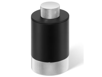Cutie cu capac Decor Walther Club BMD 1, h 12cm, negru mat-crom